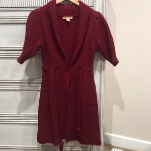 Love by Design Wine Duster Cardigan - Size L